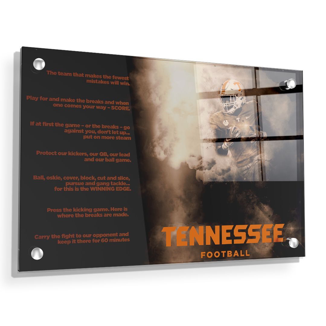 Tennessee Volunteers - Tennessee Football Game Maxims - College Wall Art #Canvas