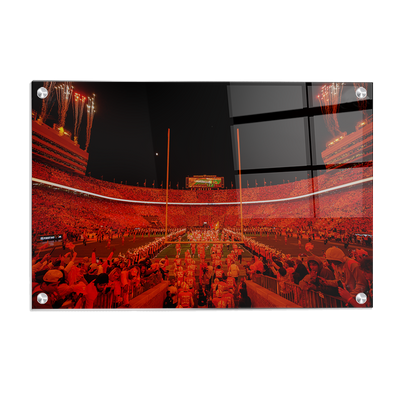 Tennessee Volunteers - Tennessee Through the T under the LED - College Wall Art #Acrylic