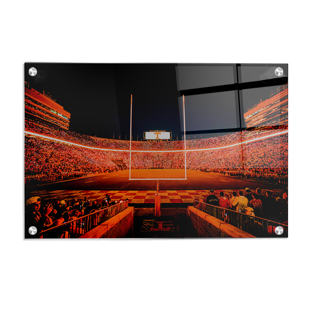 Tennessee Volunteers - Light Up Neyland - College Wall Art #Canvas