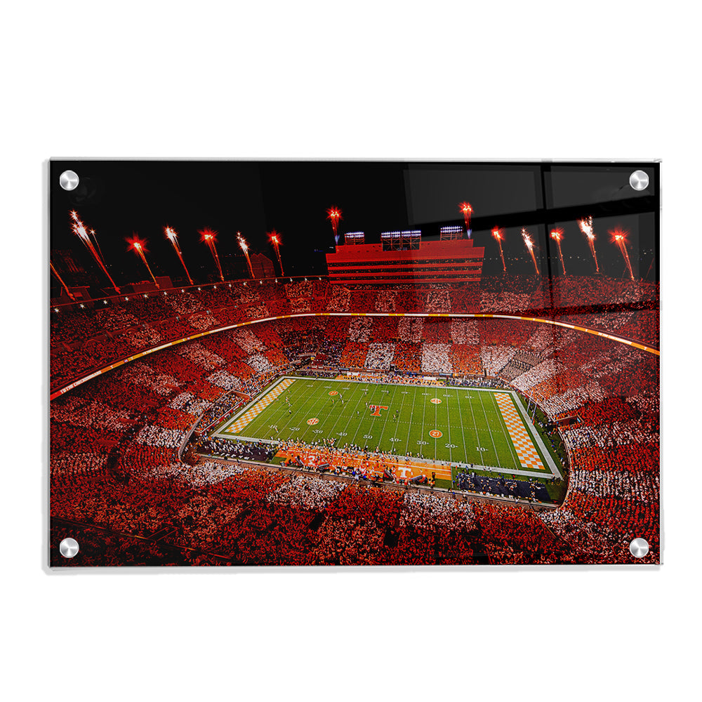 Tennessee Volunteers - Welcome To Checkerboard Neyland Stadium - College Wall Art #Canvas