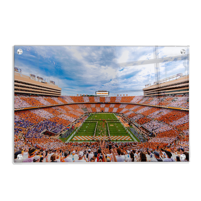 Tennessee Volunteers - It's Football Time in Tennessee Checkerboard Neyland - College Wall Art #Acrylic