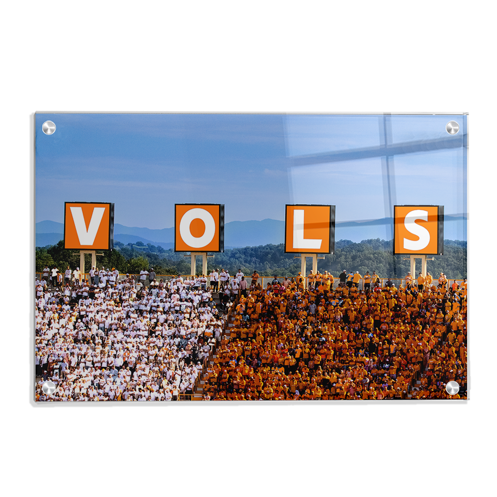 Tennessee Volunteers - Vols Checkerboard - College Wall Art #Canvas
