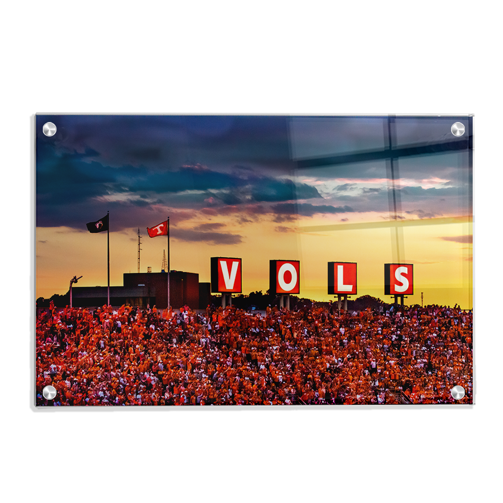 Tennessee Volunteers -Tennessee Vols Sunset - College Wall Art #Canvas