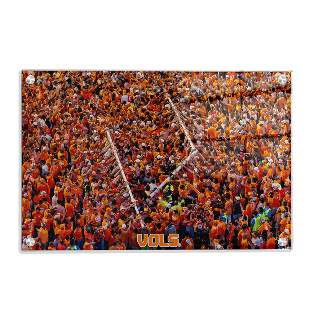 Tennessee Volunteers - The Goal Post is Down - College Wall Art #Canvas