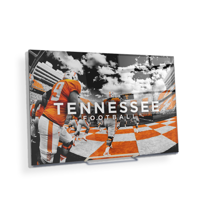 Tennessee Volunteers - Running Through the T Nike - College Wall Art #Acrylic Mini