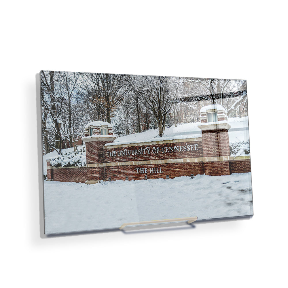 Tennessee Volunteers - Snowy Hill - College Wall Art #Canvas