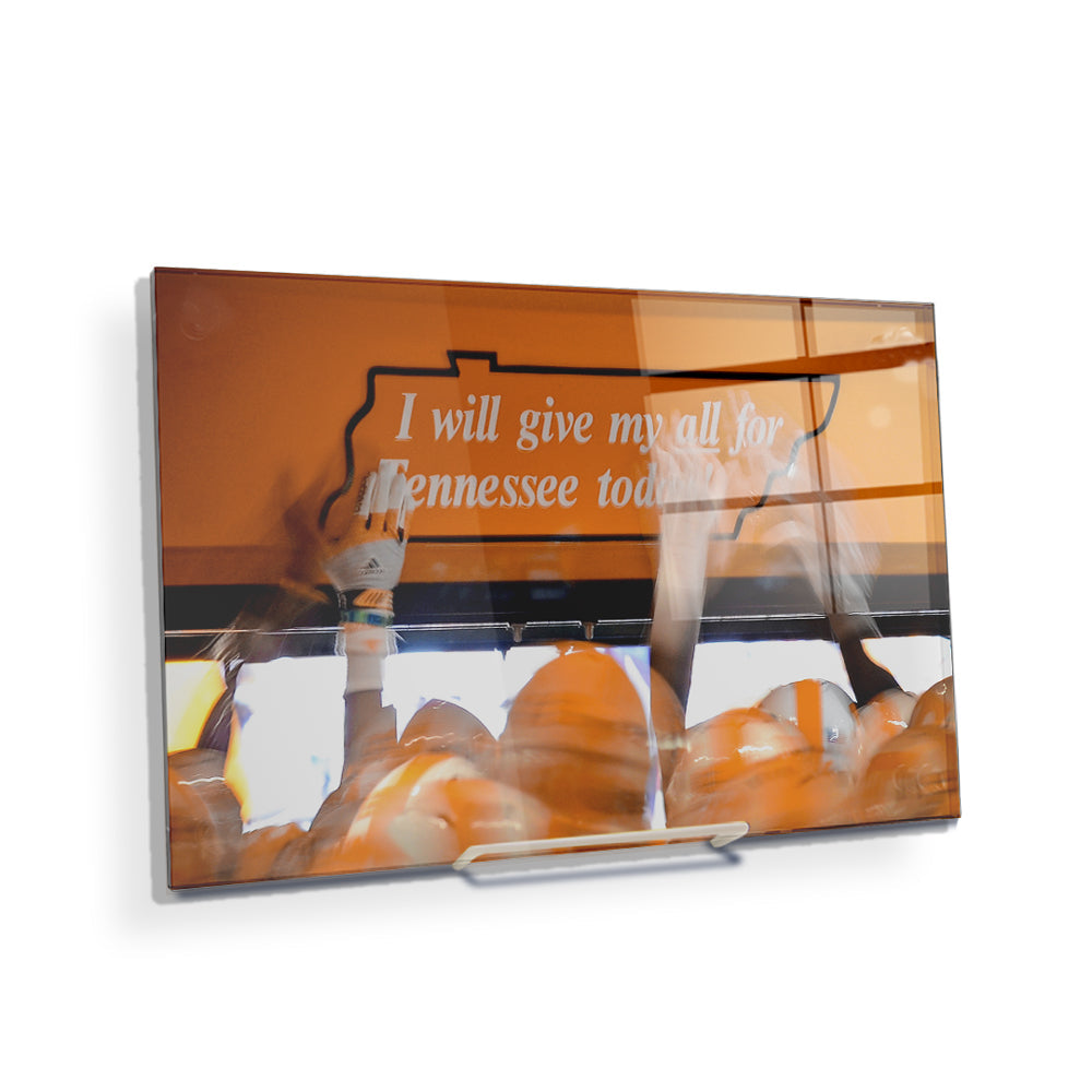 Tennessee Volunteers - Give My All - College Wall Art #Canvas