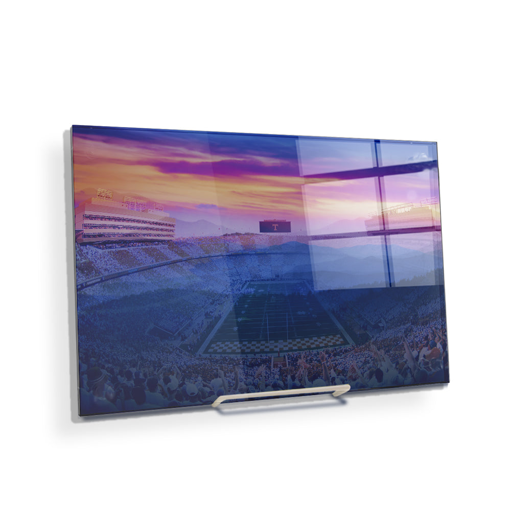 Tennessee Volunteers - Tennessee Mountain Sunset - College Wall Art #Canvas