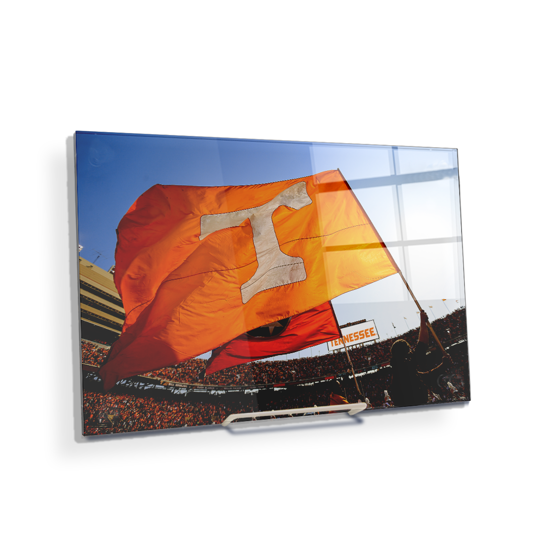 Tennessee Volunteers - T Flags - College Wall Art #Canvas