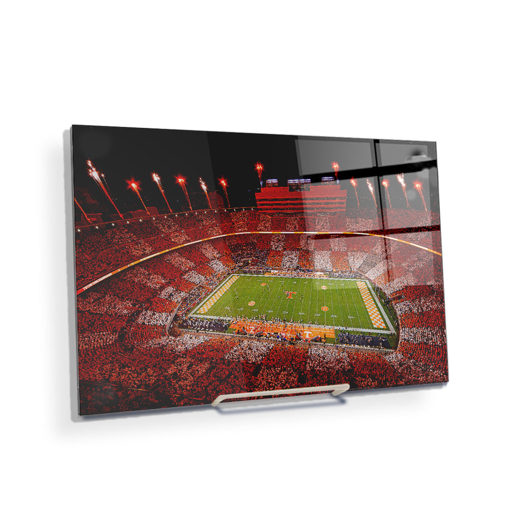 Tennessee Volunteers - Welcome To Checkerboard Neyland Stadium - College Wall Art #Canvas