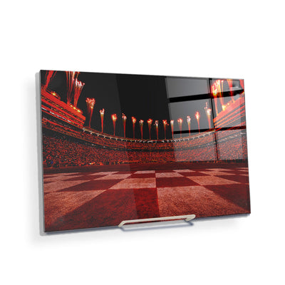 Tennessee Volunteers - Checkerboard End Zone Neyland Fireworks - College Wall Art #Acrylic Mini