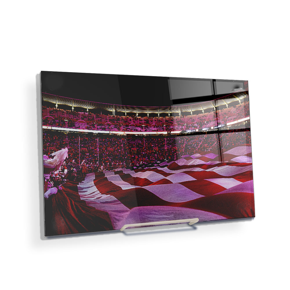 Tennessee Volunteers - Stars and Stripes - College Wall Art #Canvas