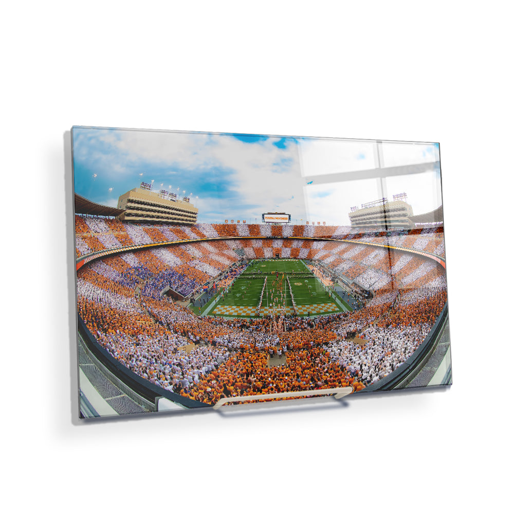 Tennessee Volunteers - It's Football Time in Tennessee Checkerboard Neyland - College Wall Art #Canvas