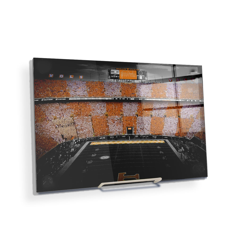 Tennessee Volunteers - Checkerboard Neyland Vols Win! - College Wall Art #Canvas