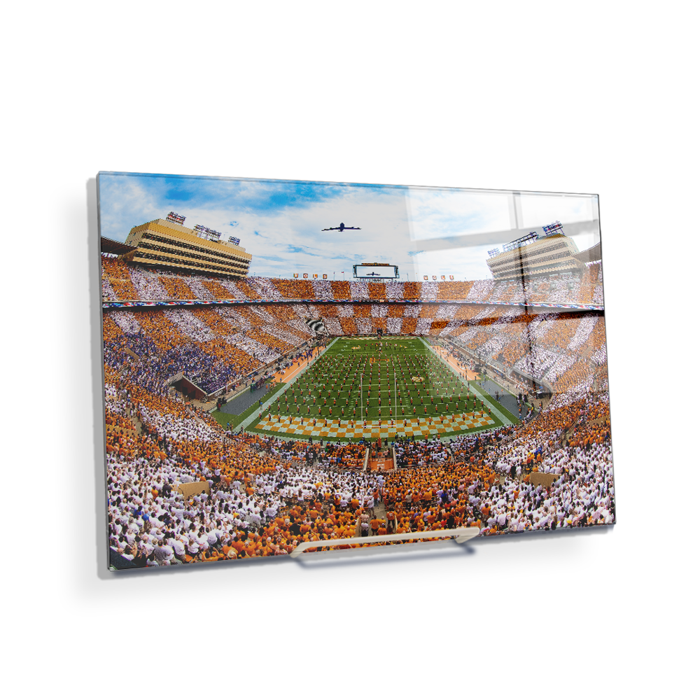 Tennessee Volunteers - Vols Beat the Gators Checkerboard Neyland Flyover - College Wall Art #Canvas