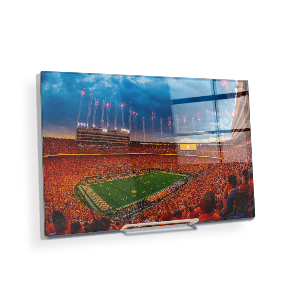 Tennessee Volunteers -Give Him 6 Sunset - College Wall Art #Canvas
