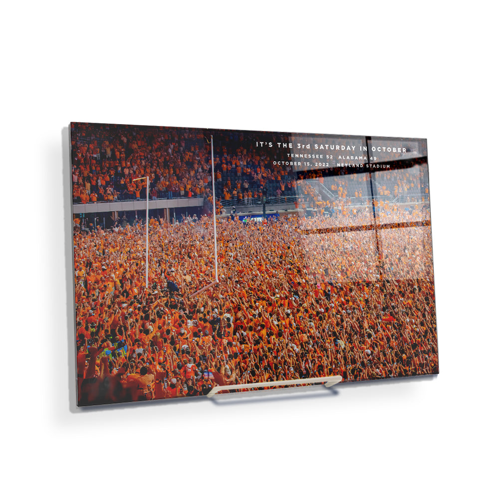 Tennessee Volunteers - It's the 3rd Saturday in October Storm the Field - College Wall Art #Canvas