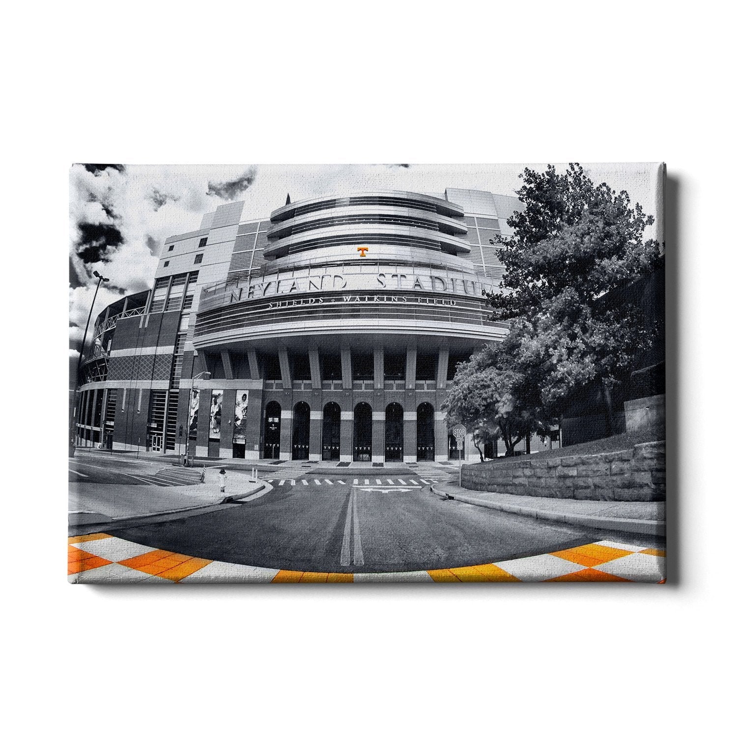 Tennessee Volunteers - Neyland B&W - College Wall Art #Canvas