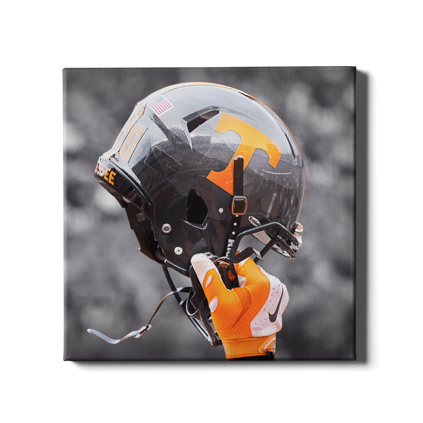 Tennessee Volunteers - Smokey Gray Helmet - College Wall Art #Canvas