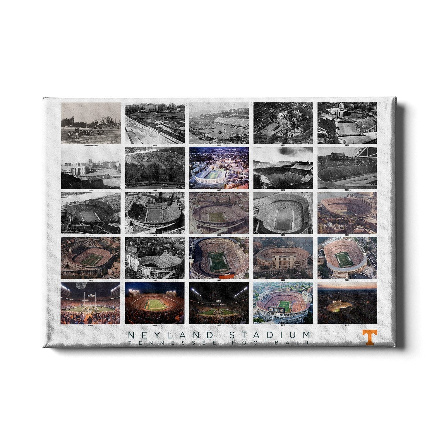 Tennessee Volunteers - History of Neyland Stadium - College Wall Art #Canvas