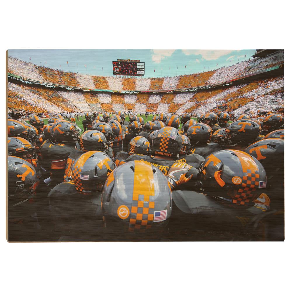Tennessee Volunteers - Running onto the Field TN - College Wall Art #Canvas