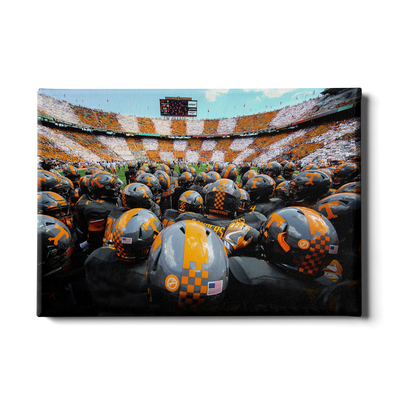 Tennessee Volunteers - Running onto the Field TN - College Wall Art #Canvas