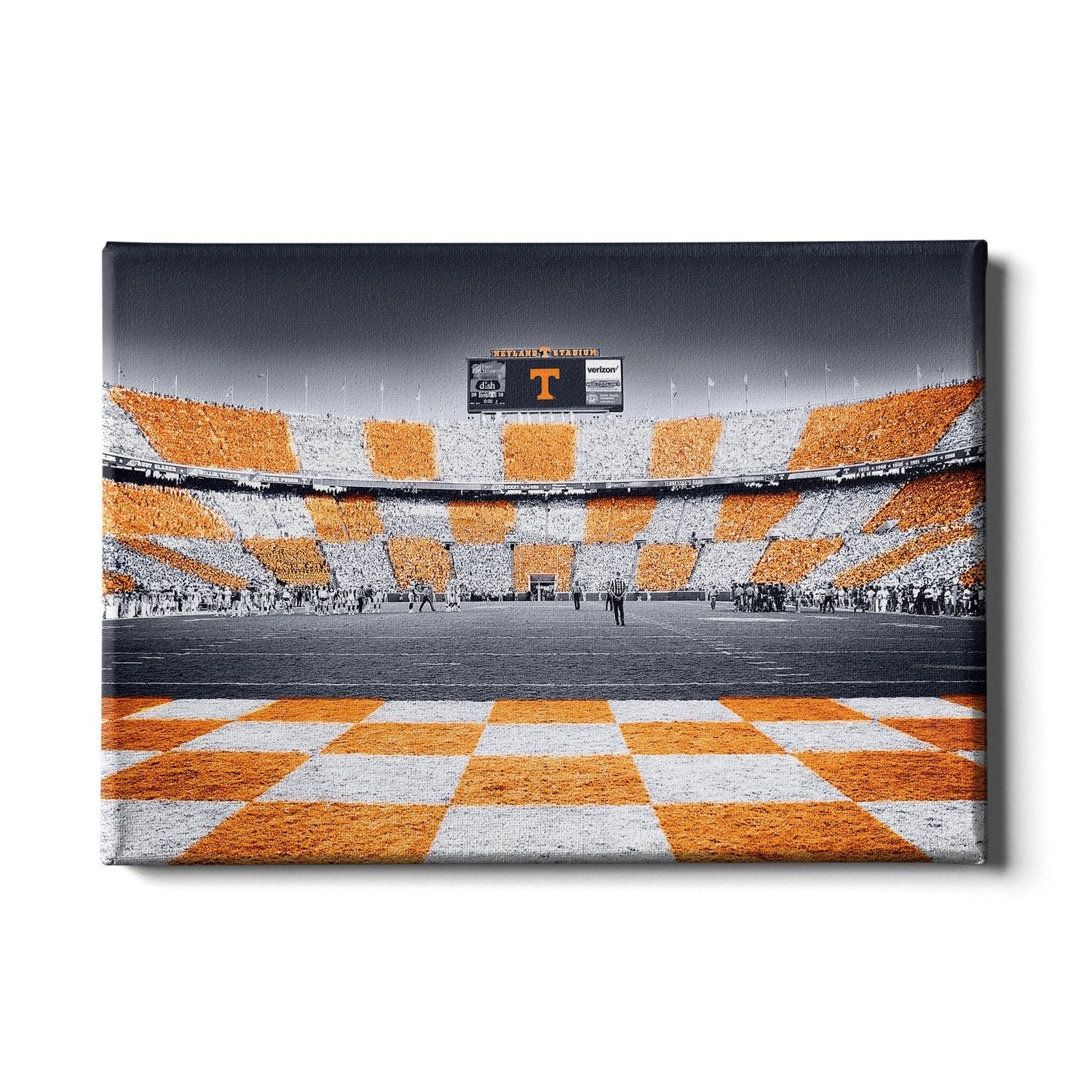 Tennessee Volunteers - Reverse Checkerboard - College Wall Art #Canvas