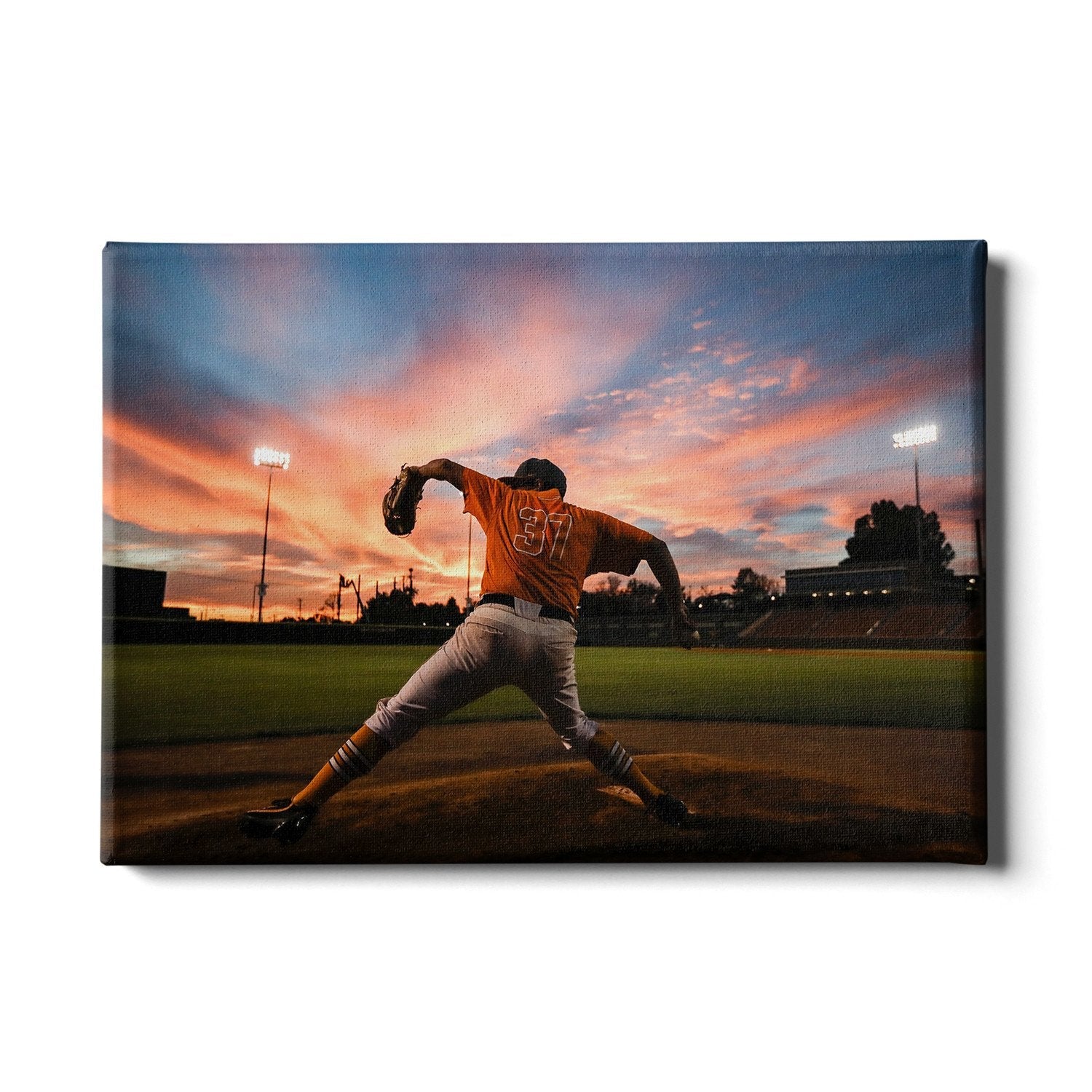 Tennessee Volunteers - Sunset Pitch - College Wall Art #Canvas