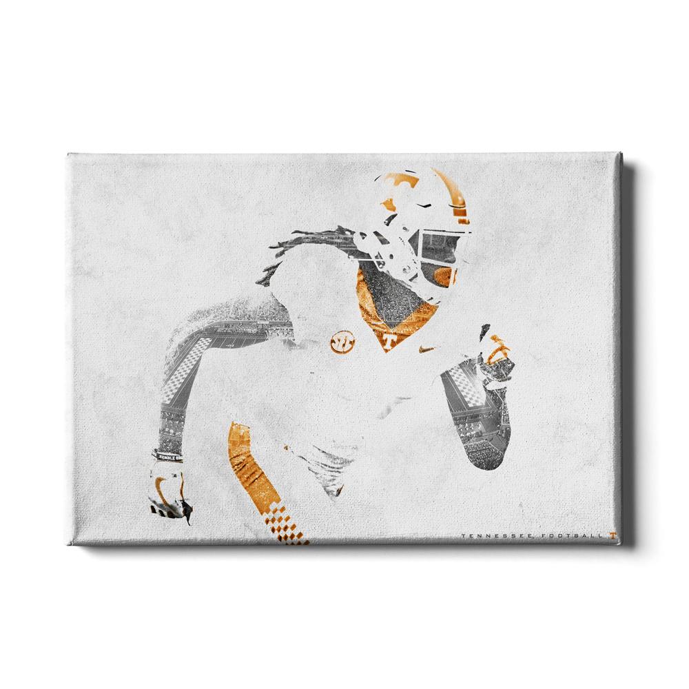 Tennessee Volunteers - Double Exposure T - College Wall Art #Canvas