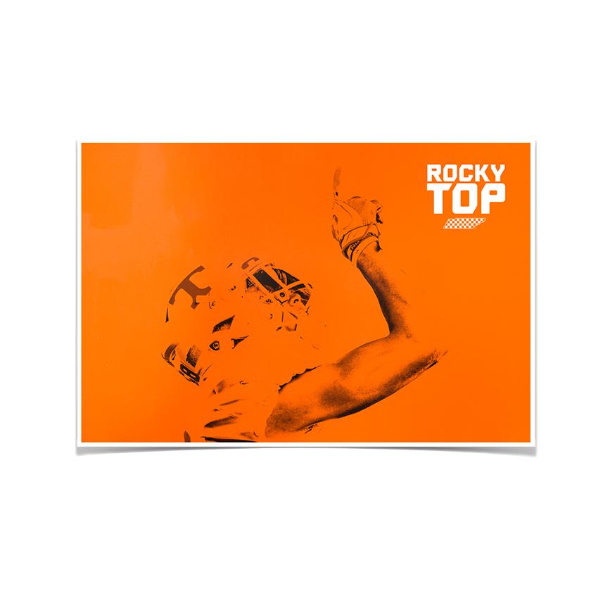 Tennessee Volunteers - One Rocky Top Orange - College Wall Art #Canvas