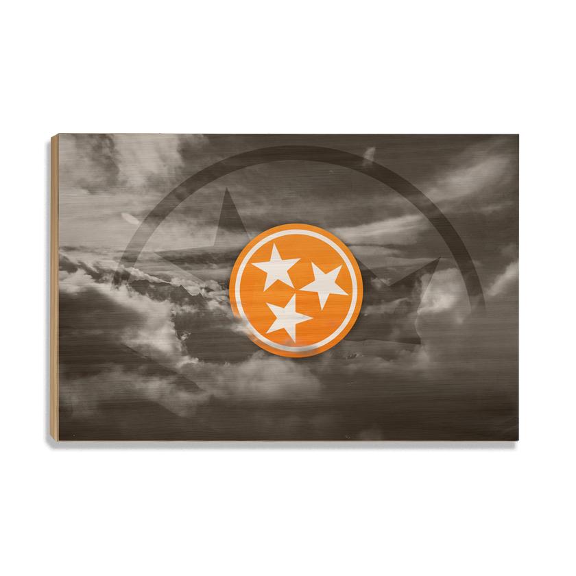 Tennessee Volunteers - Smokey Tri Star - College Wall Art #Canvas