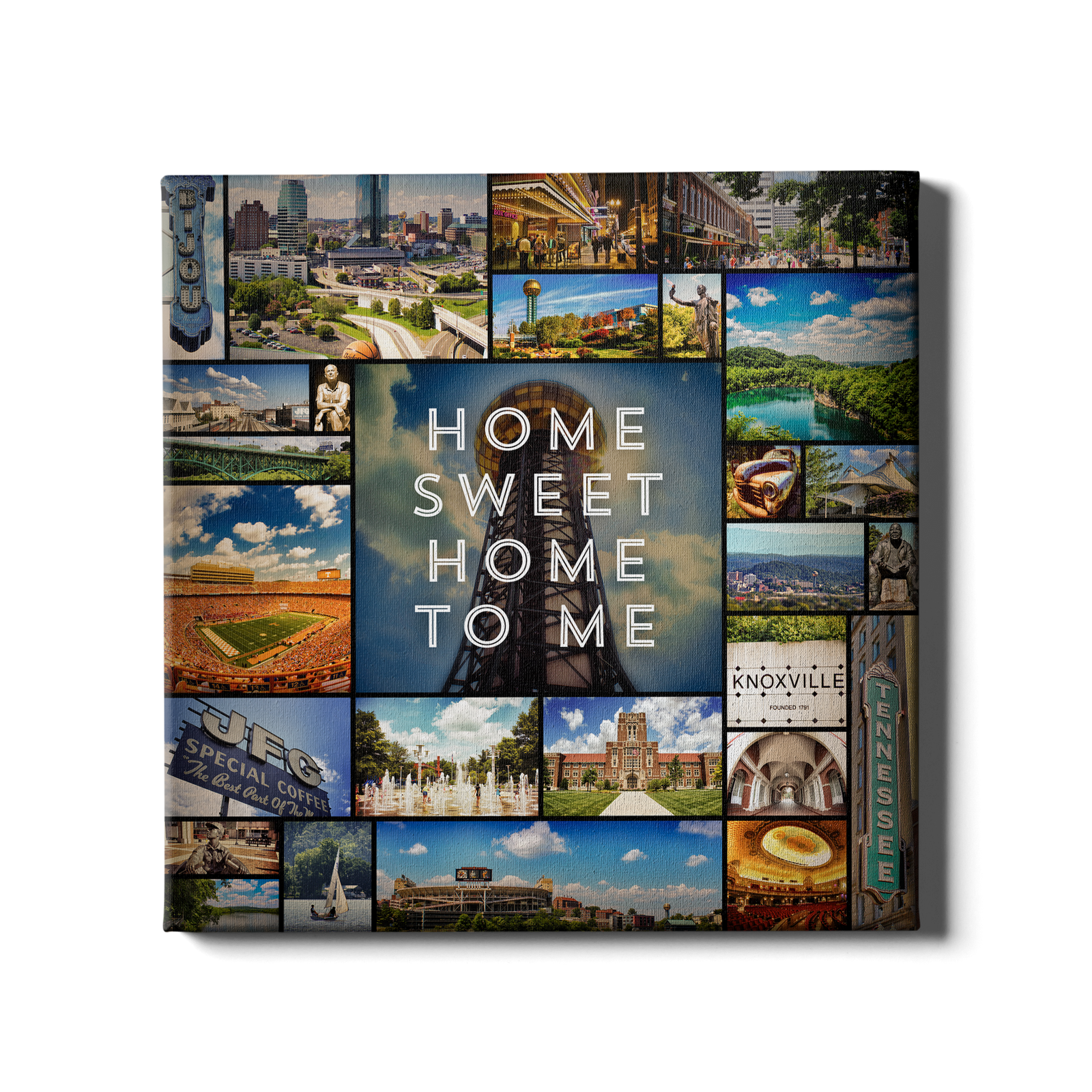 Tennessee Volunteers - Home Sweet Home - College Wall Art #Canvas
