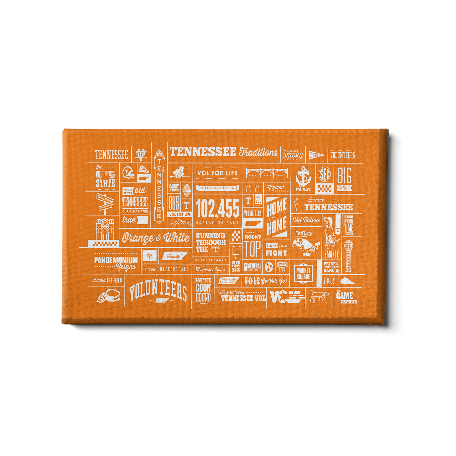Tennessee Volunteers - Tennessee Traditions White on Orange