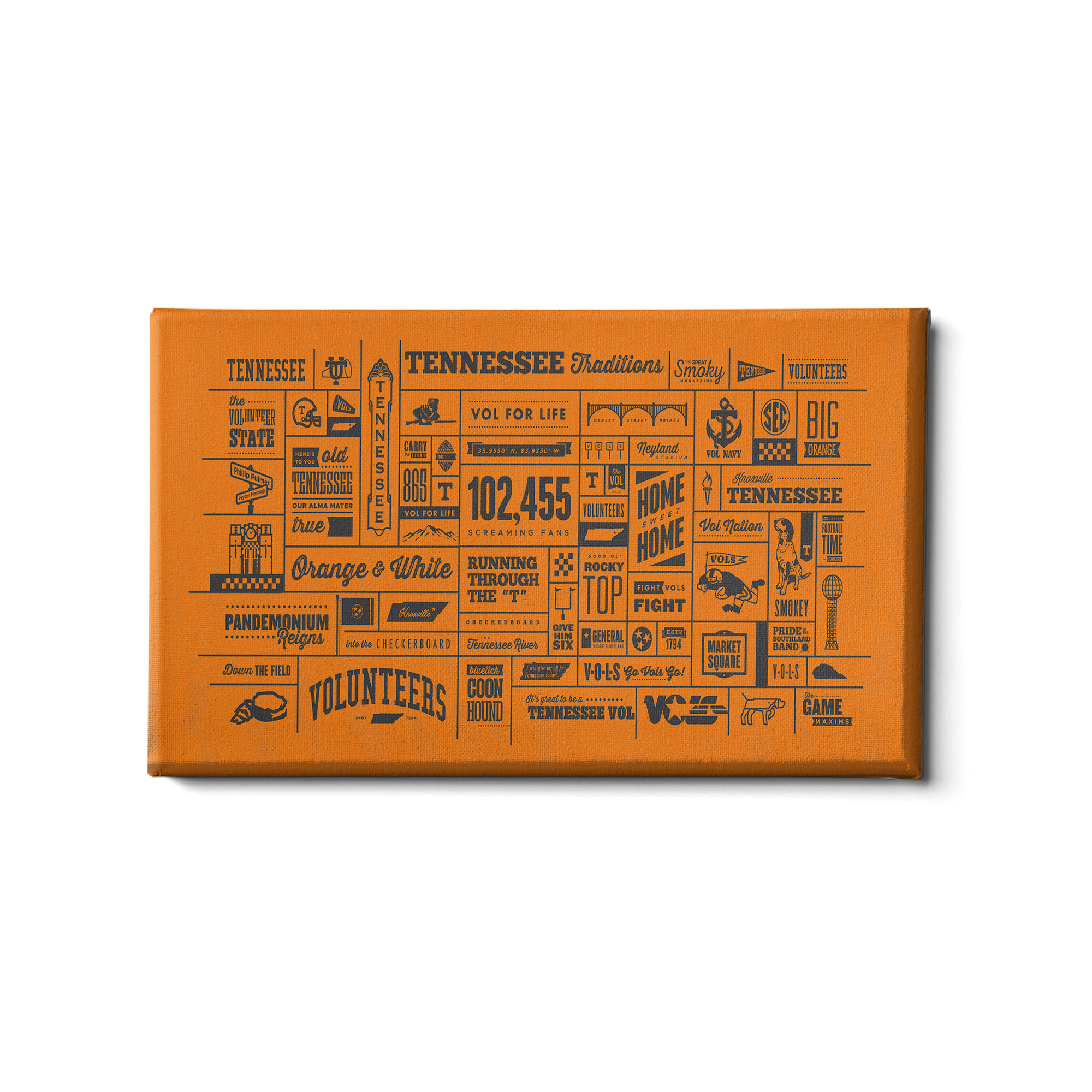 Tennessee Volunteers - Tennessee Traditions Anthracite on Orange