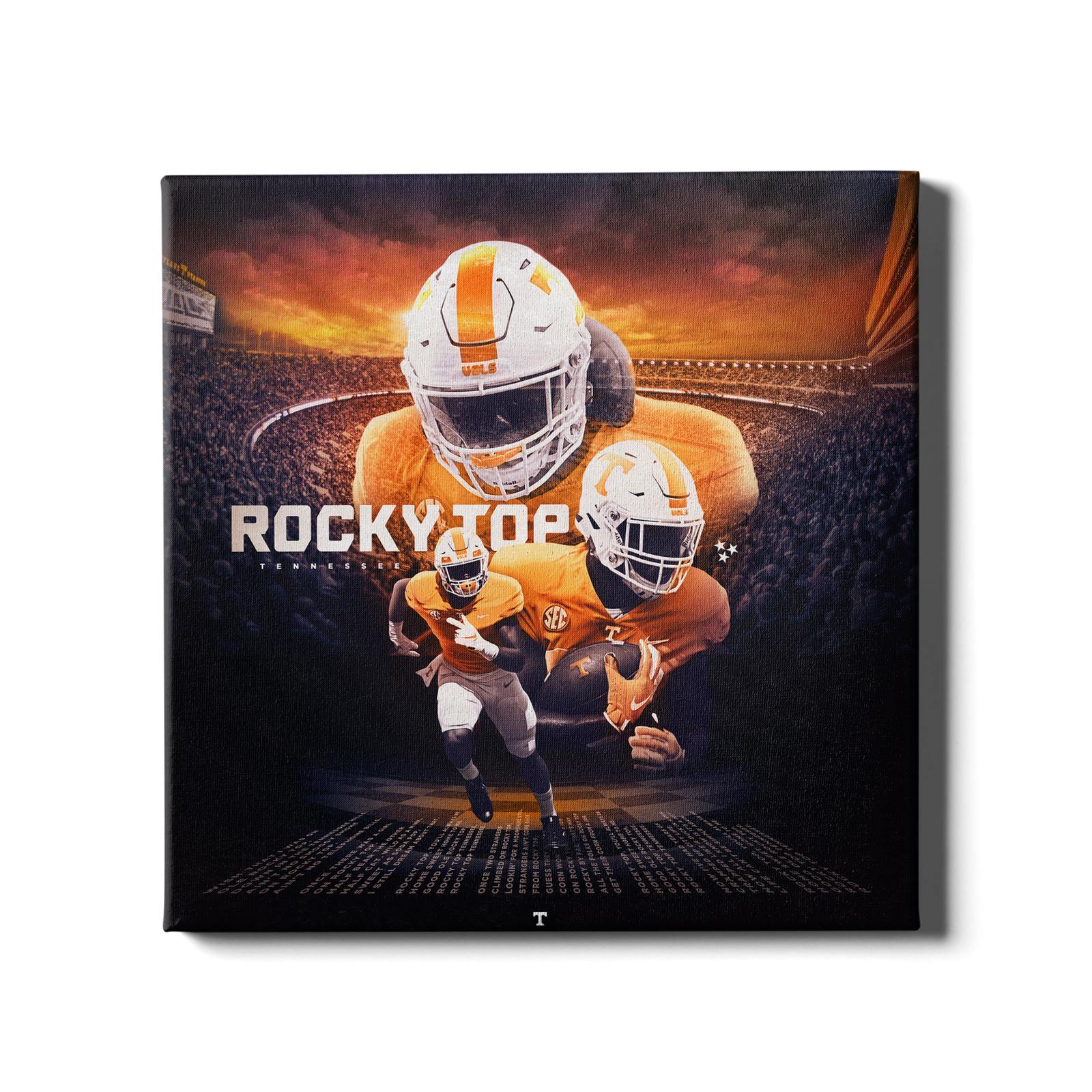 Tennessee Volunteers - Rocky Top Sunset - College Wall Art #Canvas