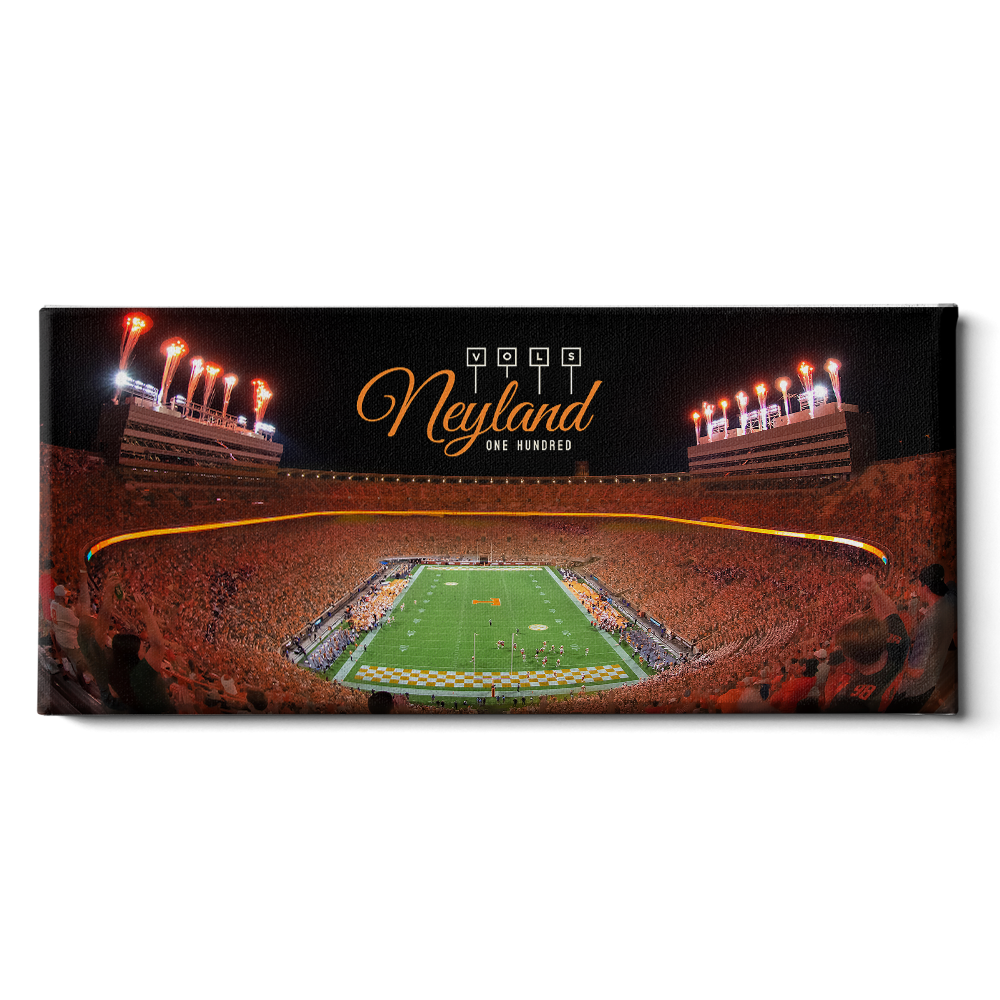 Tennessee Volunteers - Vols Neyland 100 Panoramic - College Wall Art #Canvas