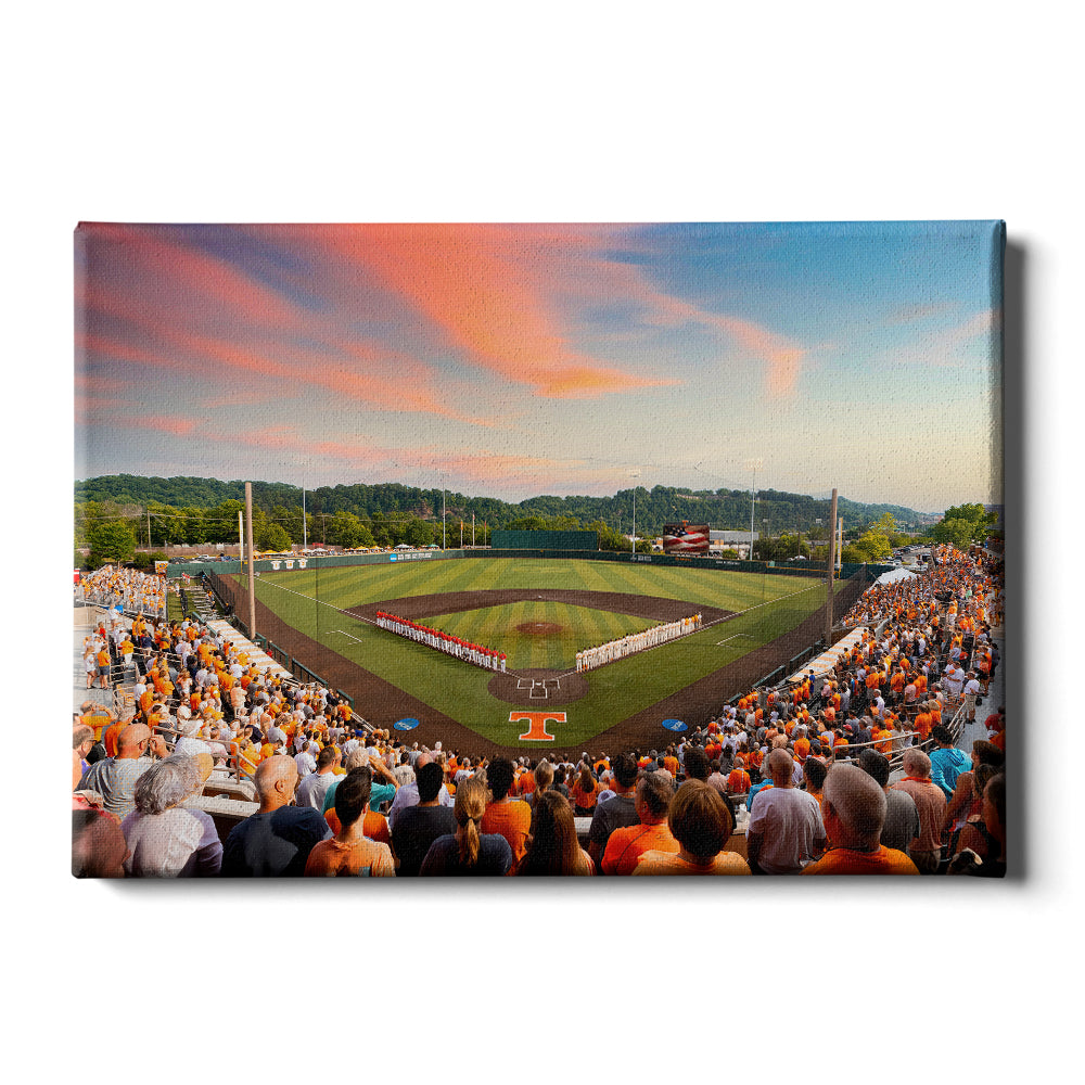 Tennessee Volunteers - Baseball Time in Tennessee - College Wall Art #Canvas
