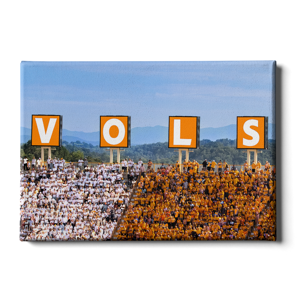 Tennessee Volunteers - Vols Checkerboard - College Wall Art #Canvas