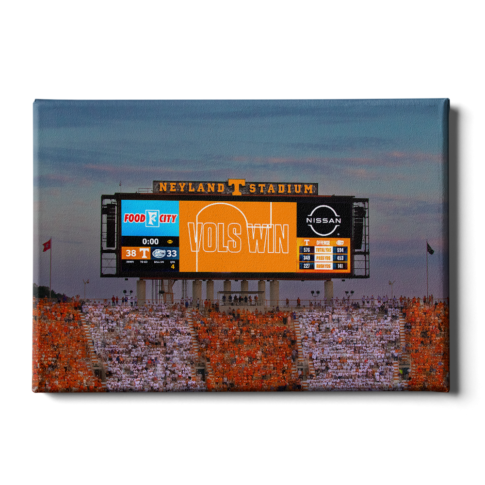 Tennessee Volunteers - Vols Win - College Wall Art #Canvas