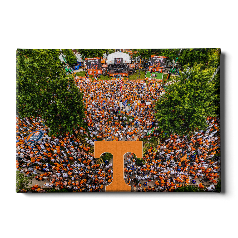 Tennessee Volunteers - Game Day Aerial - College Wall Art #Canvas