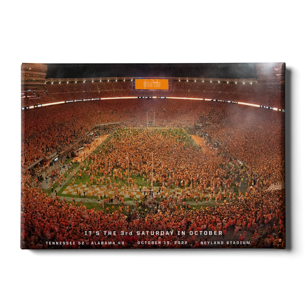 Tennessee Volunteers - It's the Third Saturday in October - College Wall Art #Canvas