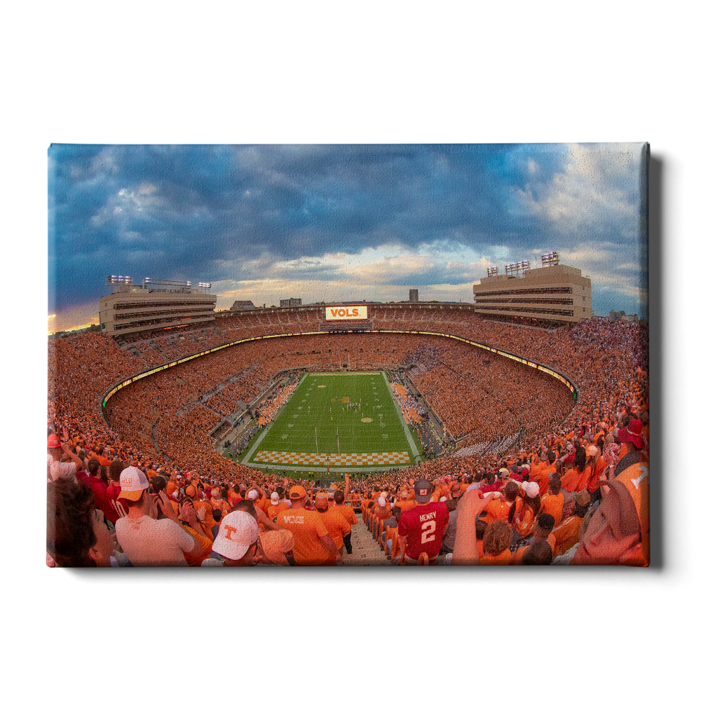 Tennessee Volunteers - Neyland Stadium Orange Out - College Wall Art #Canvas