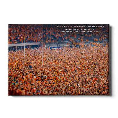 Tennessee Volunteers - It's the 3rd Saturday in October Storm the Field - College Wall Art #Canvas