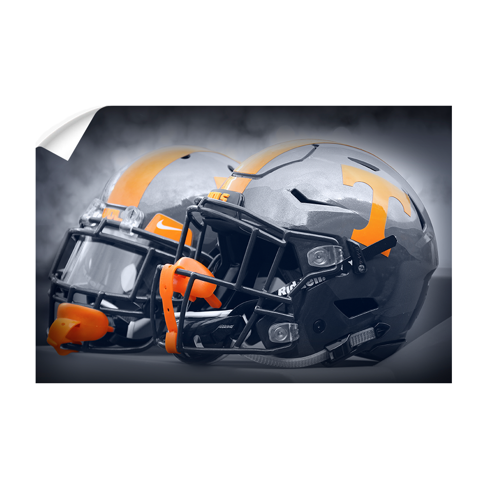 Tennessee Volunteers - Smokey Gray Helmets - College Wall Art #Canvas