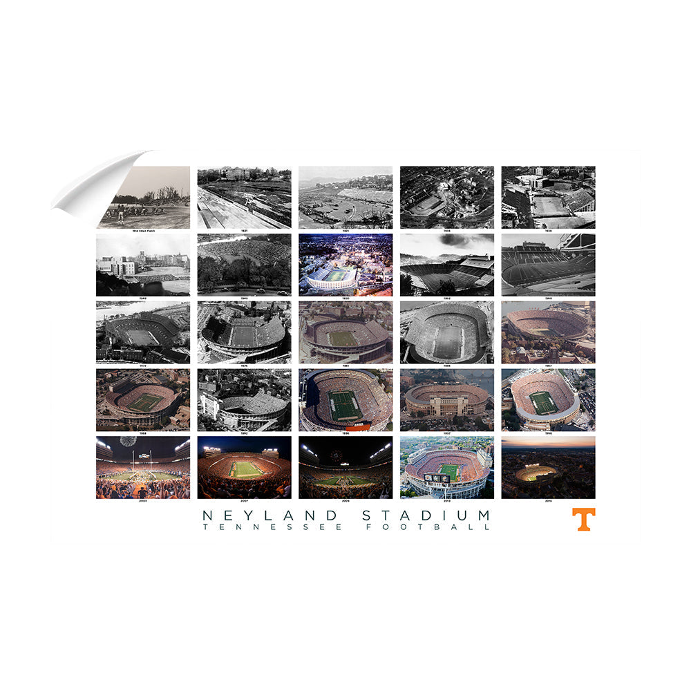 Tennessee Volunteers - History of Neyland Stadium - College Wall Art #Canvas