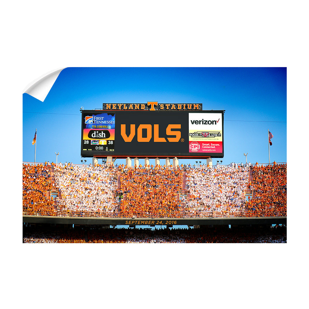 Tennessee Volunteers - Scoreboard UT vs. FL - College Wall Art #Canvas