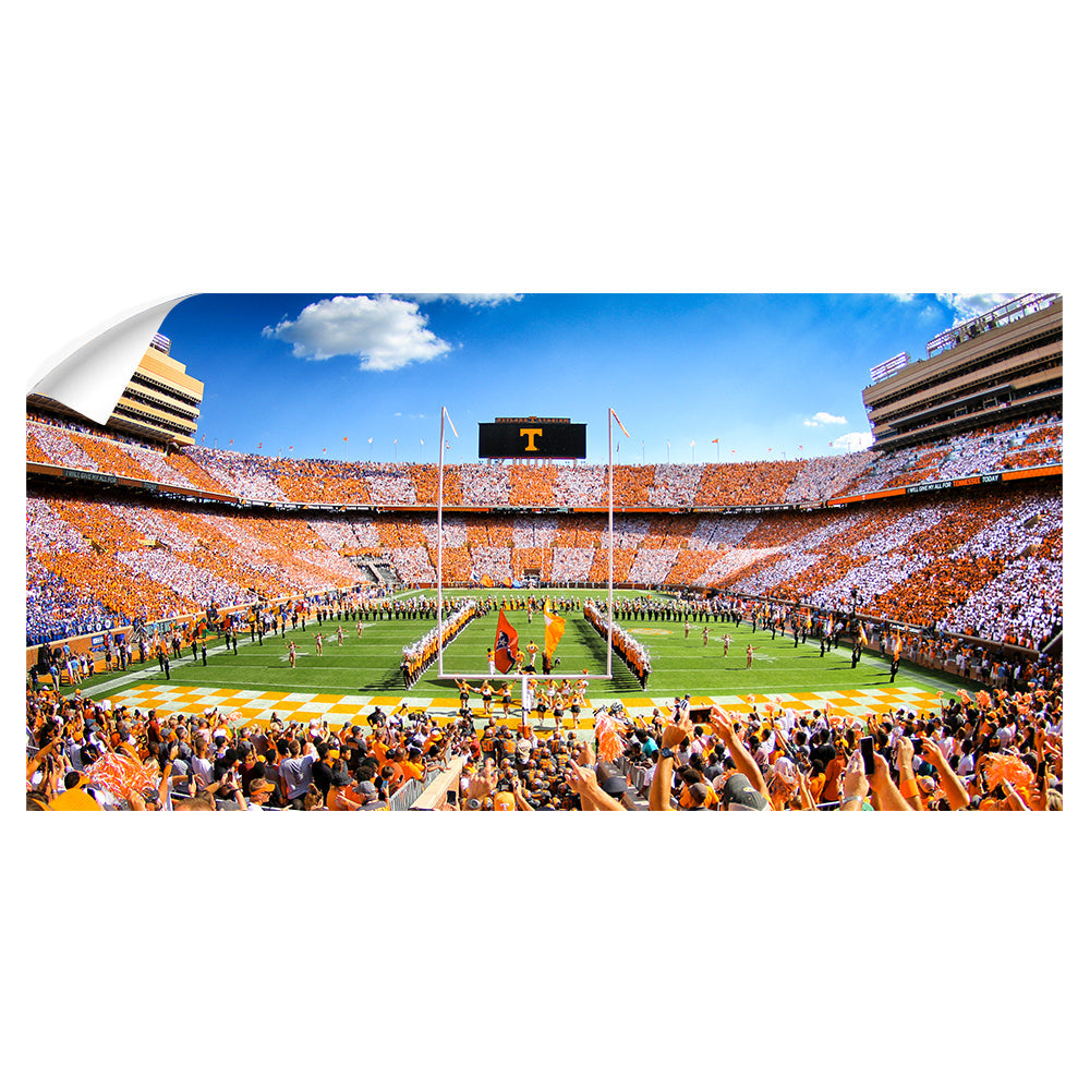 Tennessee Volunteers - Neyland Checkerboard Pano - College Wall Art #Canvas