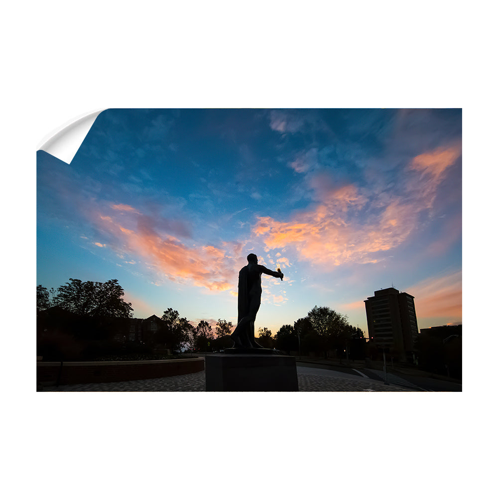 Tennessee Volunteers - Torchbearer Sunset - College Wall Art #Canvas