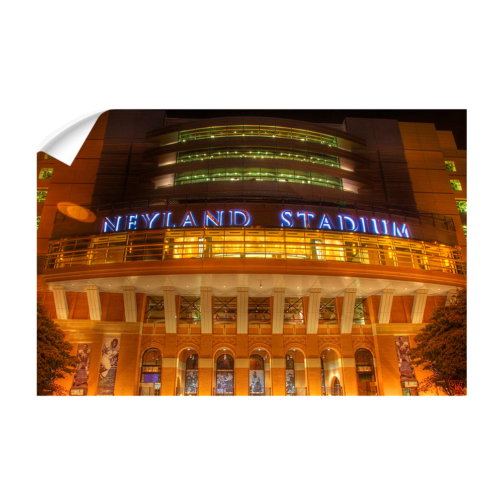 Tennessee Volunteers - Neon Neyland - College Wall Art #Canvas