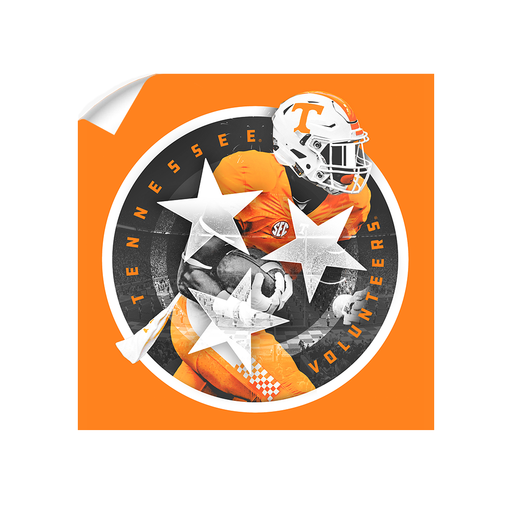 Tennessee Volunteers - Tri Star 2018 Orange - College Wall Art #Canvas